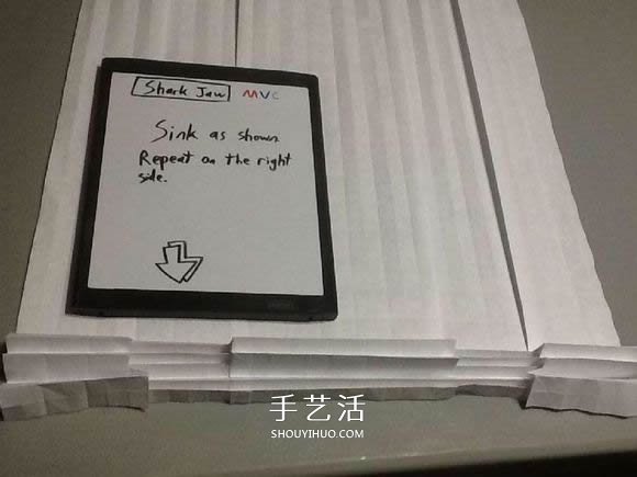 鲨鱼嘴的折纸方法图解 怎么折鲨鱼嘴步骤图(图28)