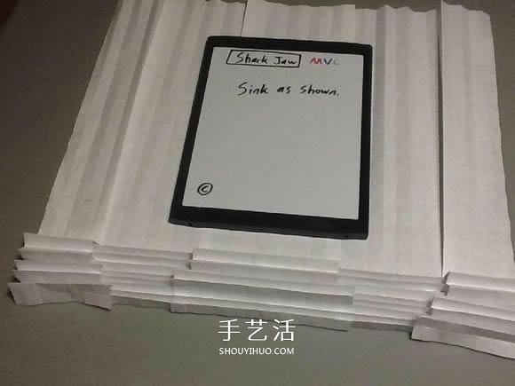 鲨鱼嘴的折纸方法图解 怎么折鲨鱼嘴步骤图(图35)