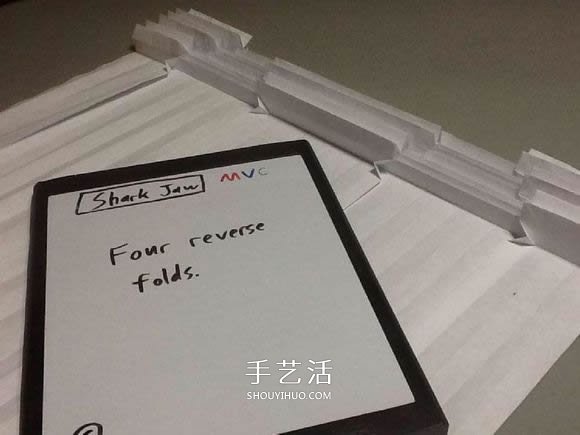 鲨鱼嘴的折纸方法图解 怎么折鲨鱼嘴步骤图(图37)