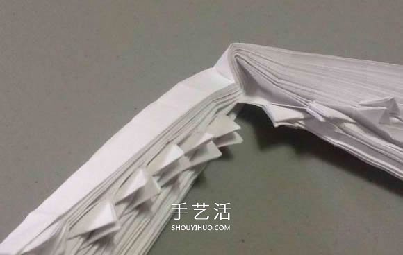 鲨鱼嘴的折纸方法图解 怎么折鲨鱼嘴步骤图(图66)