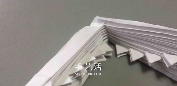 鲨鱼嘴的折纸方法图解 怎么折鲨鱼嘴步骤图(图70)
