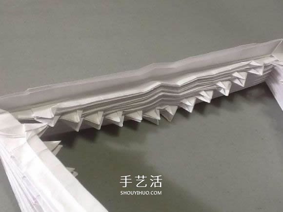 鲨鱼嘴的折纸方法图解 怎么折鲨鱼嘴步骤图(图74)