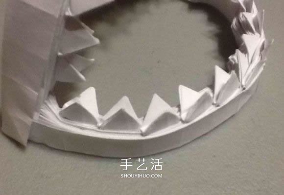 鲨鱼嘴的折纸方法图解 怎么折鲨鱼嘴步骤图(图85)