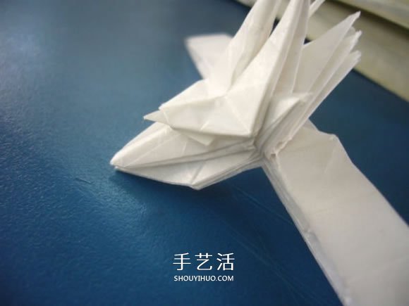 龙头戒指的折纸方法 手工折纸龙头戒图解教程(图28)
