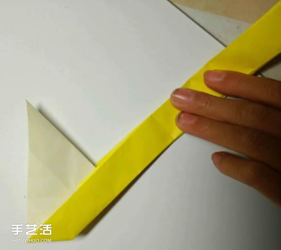折纸元宵的折法图解教程 包括盛元宵的勺子(图10)