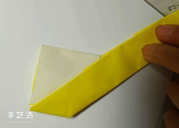 折纸元宵的折法图解教程 包括盛元宵的勺子(图12)