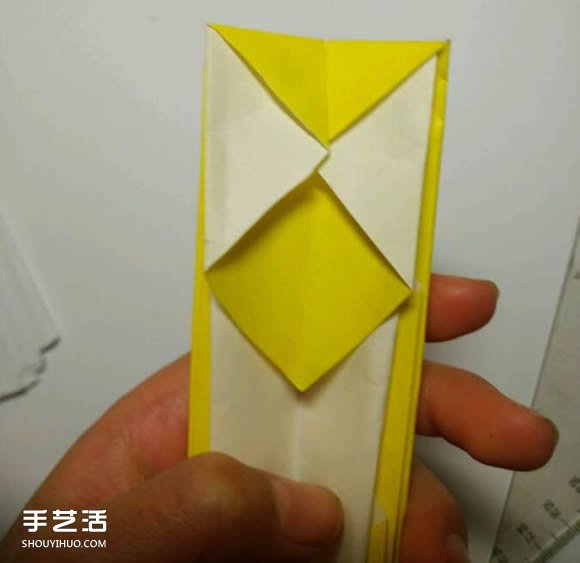 折纸元宵的折法图解教程 包括盛元宵的勺子(图18)