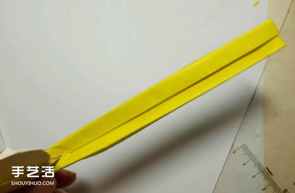 折纸元宵的折法图解教程 包括盛元宵的勺子(图19)