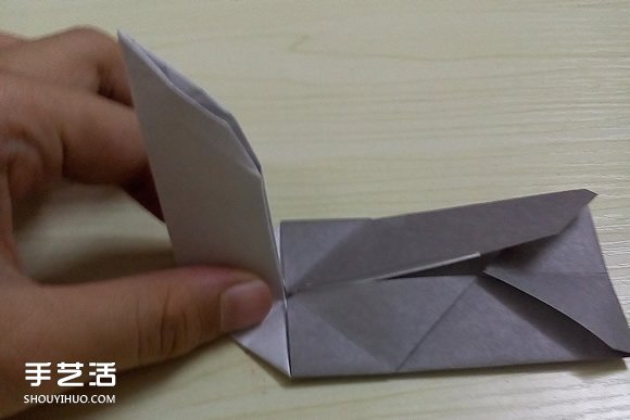 折纸折叠小刀的折法 手工折可折叠弹簧刀图解(图13)