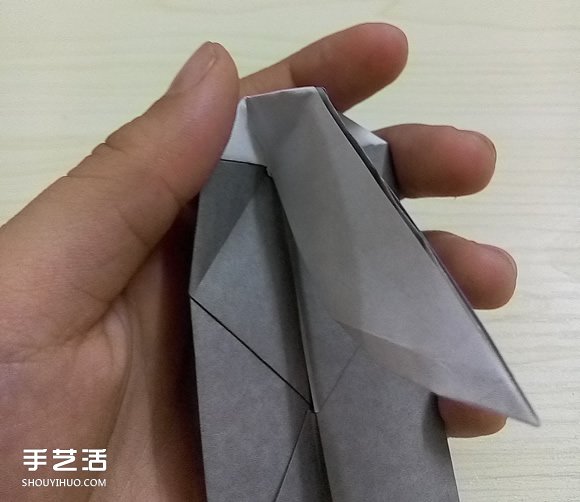 折纸折叠小刀的折法 手工折可折叠弹簧刀图解(图14)