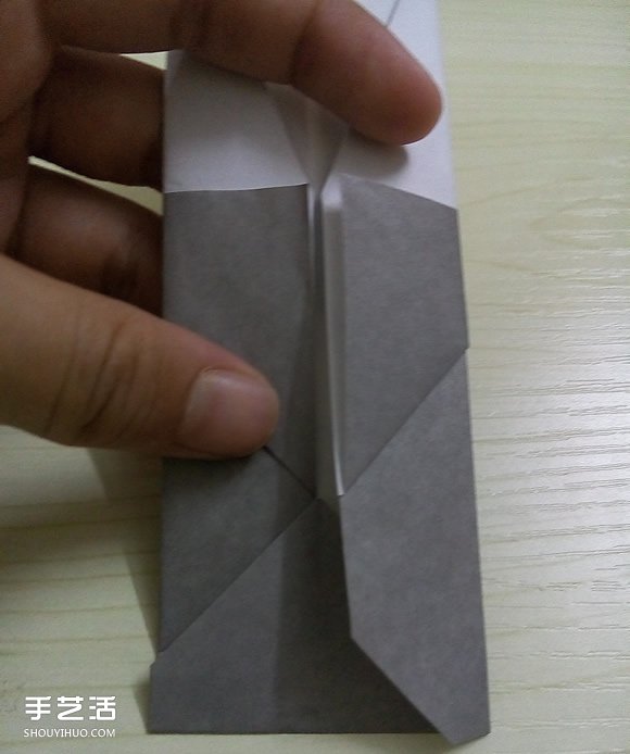 折纸折叠小刀的折法 手工折可折叠弹簧刀图解(图12)