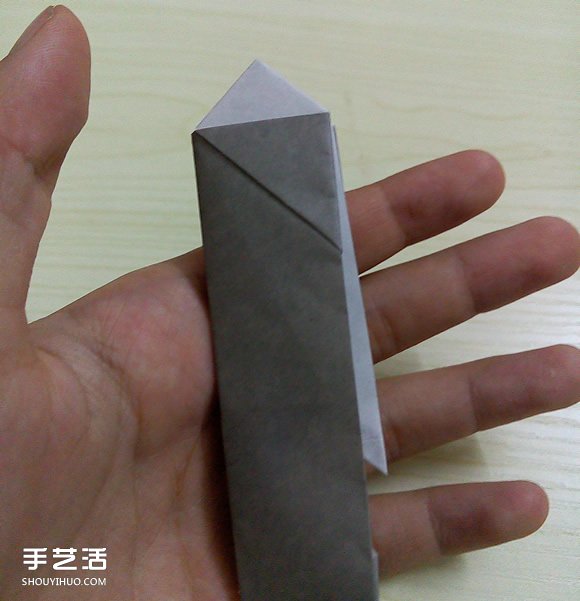 折纸折叠小刀的折法 手工折可折叠弹簧刀图解(图15)