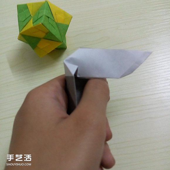 折纸折叠小刀的折法 手工折可折叠弹簧刀图解(图17)