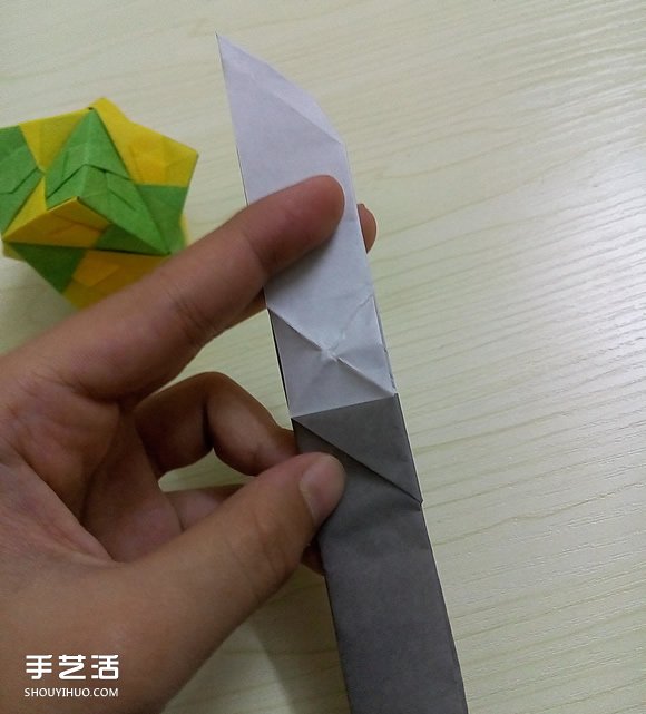 折纸折叠小刀的折法 手工折可折叠弹簧刀图解(图18)