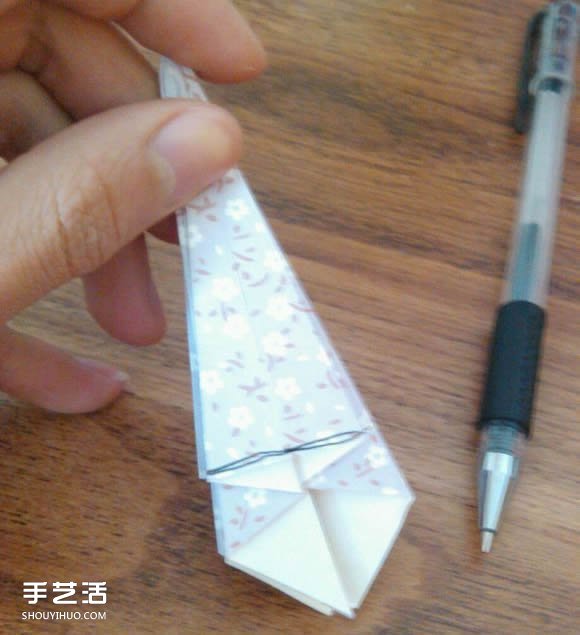 DIY油纸伞制作教程 迷你油纸伞的折叠图解(图7)