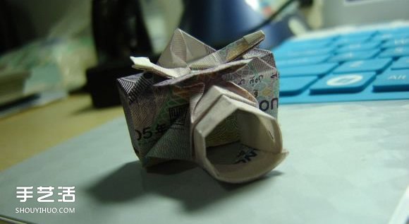 纸币折纸照相机图解 美金折相机的折法详解(图3)