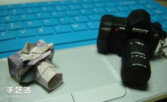 纸币折纸照相机图解 美金折相机的折法详解(图4)