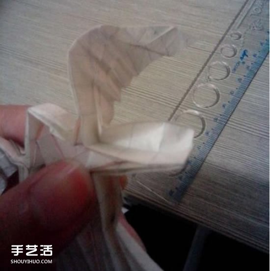 美丽天使的折纸方法 手工折叠立体天使图解(图45)