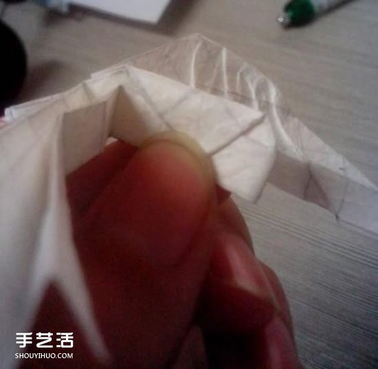 美丽天使的折纸方法 手工折叠立体天使图解(图47)