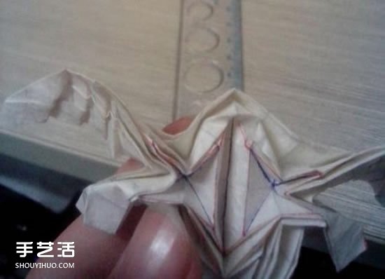 美丽天使的折纸方法 手工折叠立体天使图解(图54)