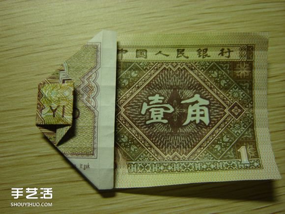 纸币折纸照相机图解 美金折相机的折法详解(图26)