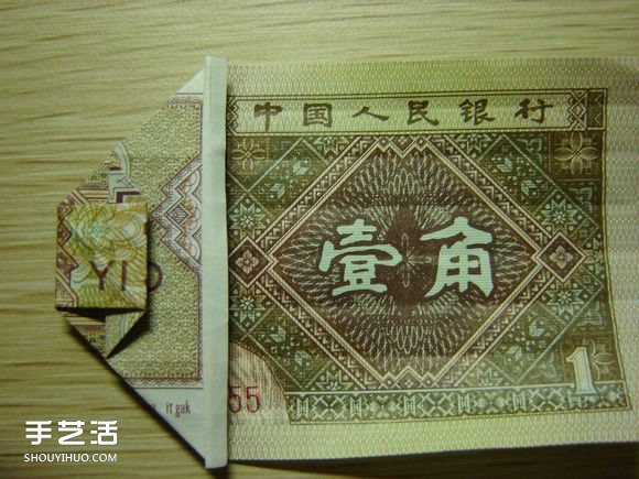 纸币折纸照相机图解 美金折相机的折法详解(图29)