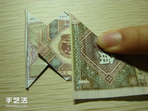 纸币折纸照相机图解 美金折相机的折法详解(图35)