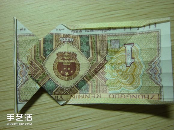 纸币折纸照相机图解 美金折相机的折法详解(图36)