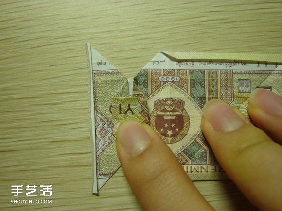 纸币折纸照相机图解 美金折相机的折法详解(图37)