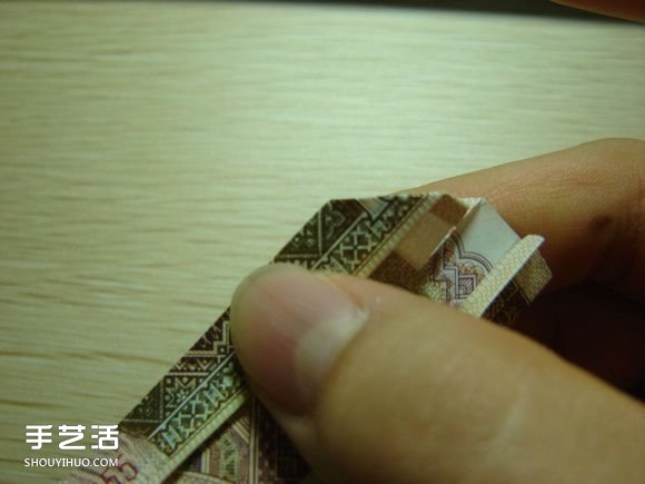 纸币折纸照相机图解 美金折相机的折法详解(图44)