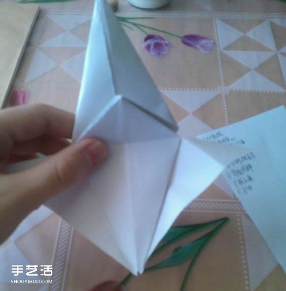 三角钢琴的折纸图解 怎么折立体三角钢琴步骤(图19)