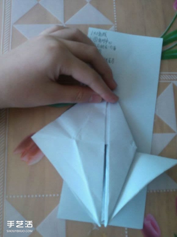 三角钢琴的折纸图解 怎么折立体三角钢琴步骤(图24)