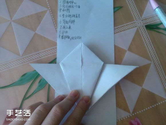三角钢琴的折纸图解 怎么折立体三角钢琴步骤(图21)