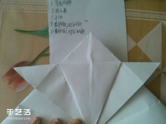 三角钢琴的折纸图解 怎么折立体三角钢琴步骤(图30)