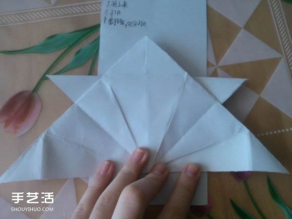 三角钢琴的折纸图解 怎么折立体三角钢琴步骤(图29)