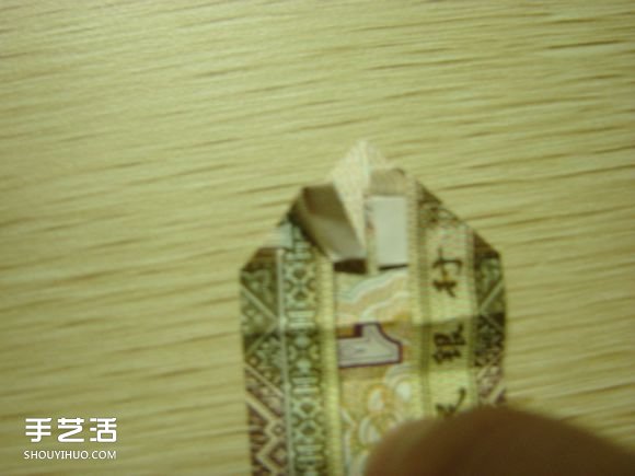 纸币折纸照相机图解 美金折相机的折法详解(图53)