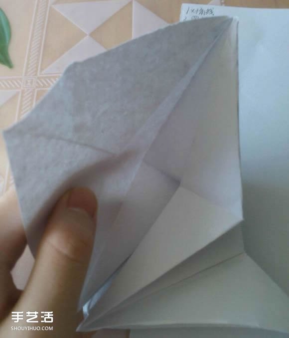三角钢琴的折纸图解 怎么折立体三角钢琴步骤(图26)