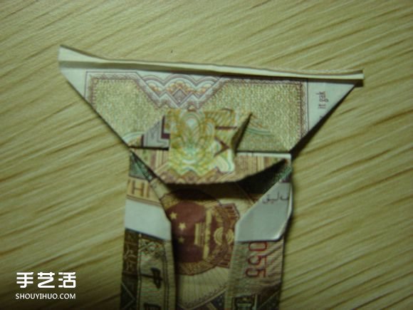 纸币折纸照相机图解 美金折相机的折法详解(图67)