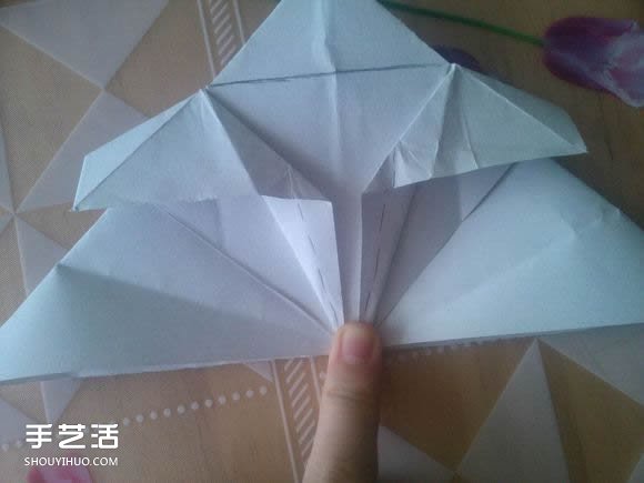 三角钢琴的折纸图解 怎么折立体三角钢琴步骤(图43)