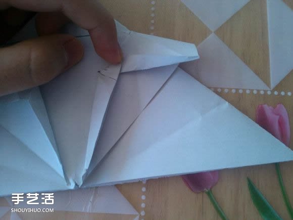 三角钢琴的折纸图解 怎么折立体三角钢琴步骤(图50)