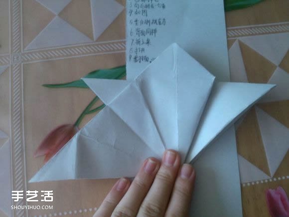 三角钢琴的折纸图解 怎么折立体三角钢琴步骤(图28)