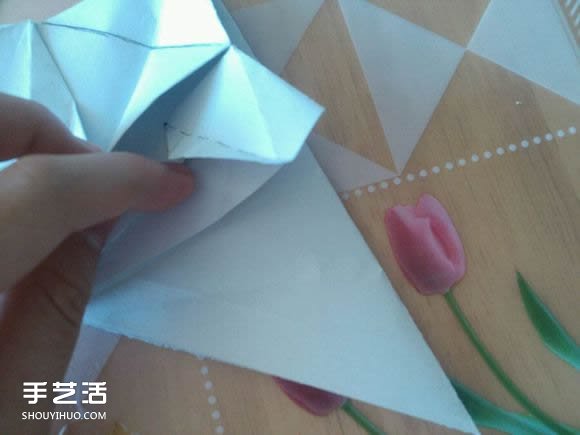 三角钢琴的折纸图解 怎么折立体三角钢琴步骤(图55)