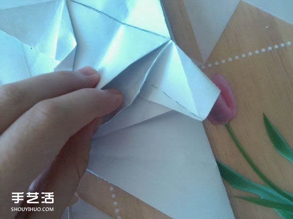 三角钢琴的折纸图解 怎么折立体三角钢琴步骤(图54)