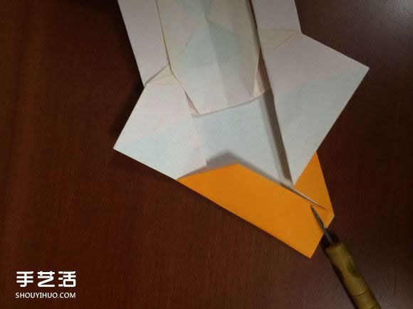 怎么折跑车的教程 手工跑车折纸方法图解(图38)