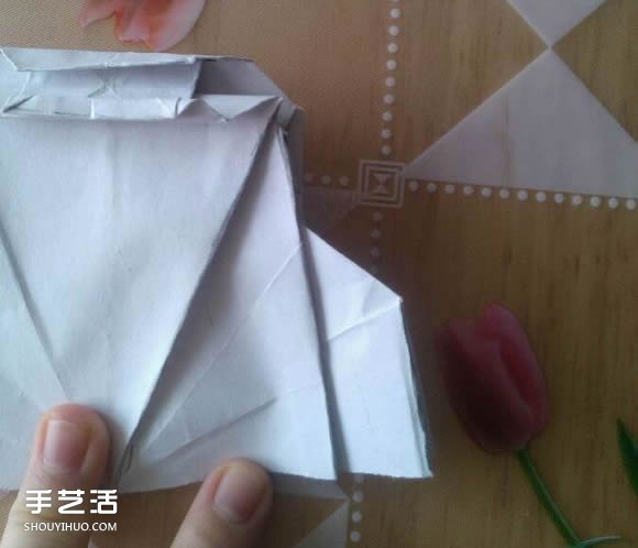 三角钢琴的折纸图解 怎么折立体三角钢琴步骤(图103)