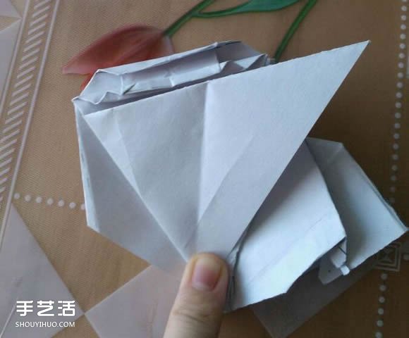 三角钢琴的折纸图解 怎么折立体三角钢琴步骤(图112)