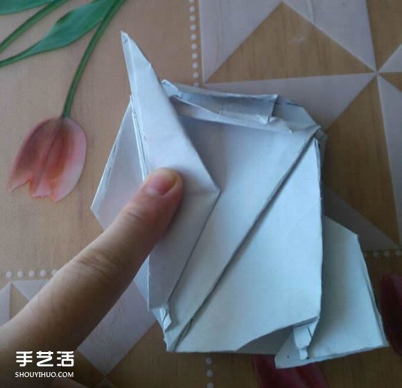 三角钢琴的折纸图解 怎么折立体三角钢琴步骤(图116)