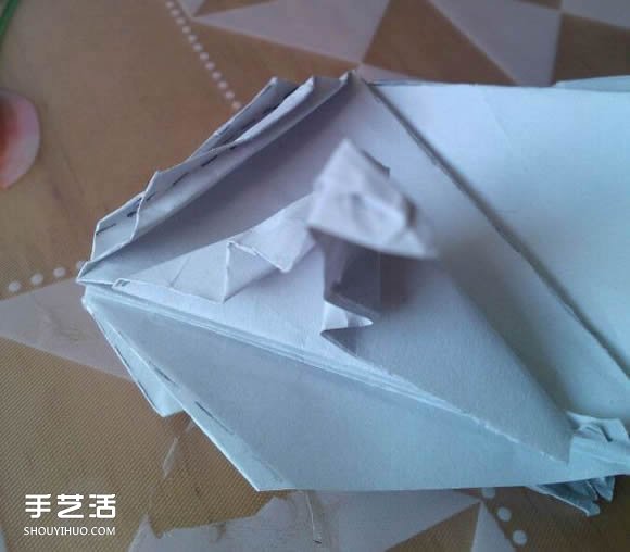 三角钢琴的折纸图解 怎么折立体三角钢琴步骤(图117)