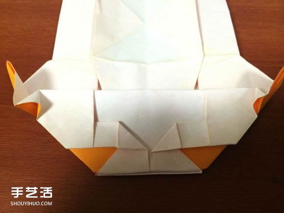 怎么折跑车的教程 手工跑车折纸方法图解(图69)