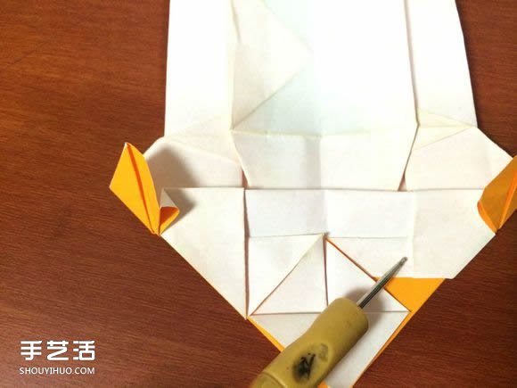 怎么折跑车的教程 手工跑车折纸方法图解(图67)